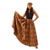 Kente Print Maxi Skirt - 100% Cotton