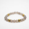 Grey Agate/Golden hematite bracelet