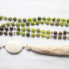 Magnesite/Jade/Snowflake Jasper Necklace
