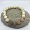 White Turquoise and Sun Stones GEMSTONE BRACELET