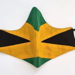 Jamaican colored mask front view