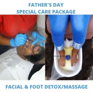 foot care and facial