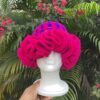Crochet Pink and Purple Ruffle Hat - Handmade Colorful Cap for Women and Girls - Soft, Cozy & Stylish