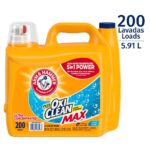 Arm and Hammer Ultra Concentrated Liquid Laundry Detergent with Oxi Clean - 5.91 L - 200 oz - 200 Loads