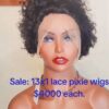 Pixie Lace Front Wigs - 13x1 Curly Short Wigs - Black, Red, or Bronze - 3 Pack Deal - Or Buy Individually