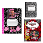 Custom-Designed Children's Composition Writing Books (Front & Back Designed )- Pre-Made Designs Also Available - Great For Birthdays, Personal Gifts, And Back-To-School