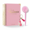 Customized Planner Set - Premium, wire-bound planner with sleek gold accents